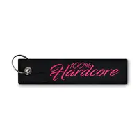 100% Hardcore Keytag 'Signature' (Black/Pink)