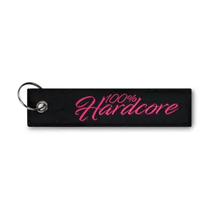 100% Hardcore 100% Hardcore Keytag 'Signature' (Black/Pink)