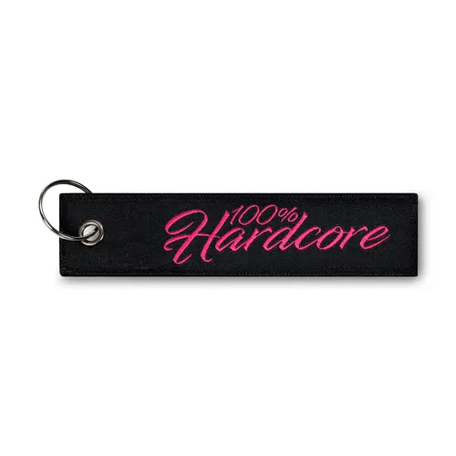 100% Hardcore 100% Hardcore Keytag 'Signature' (Black/Pink)