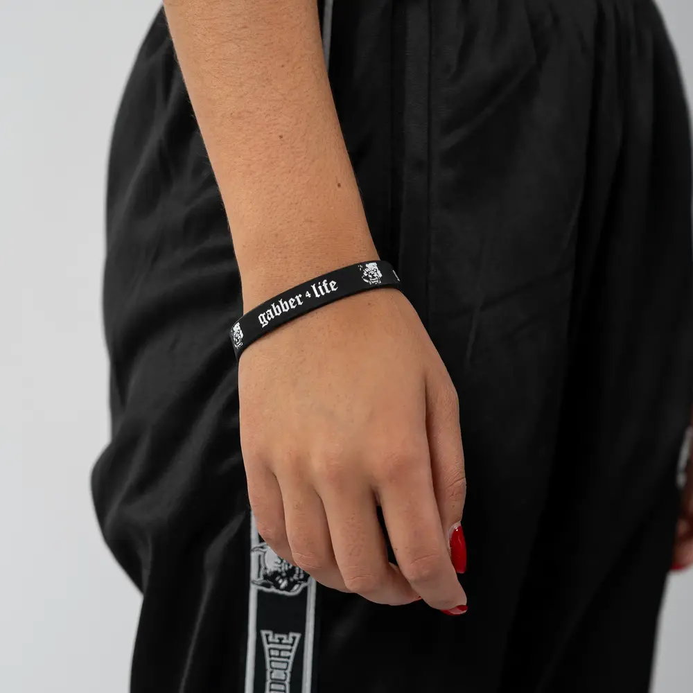 100% Hardcore 100% Hardcore Wristband 'Gabber 4 Life'
