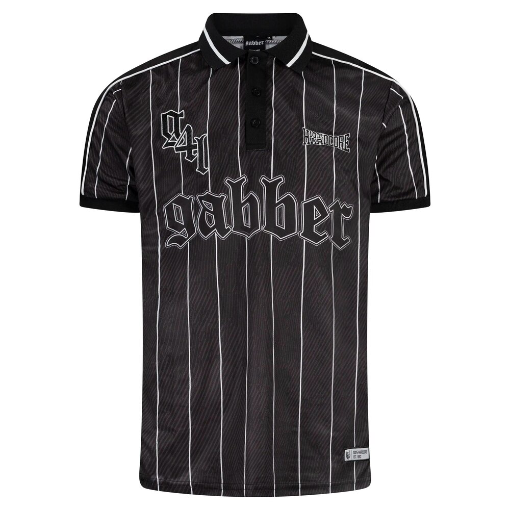 100% Hardcore 100% Hardcore Voetbalshirt 'Striped Gabber' 100% Hardcore 100% Hardcore Voetbalshirt 'Striped Gabber'