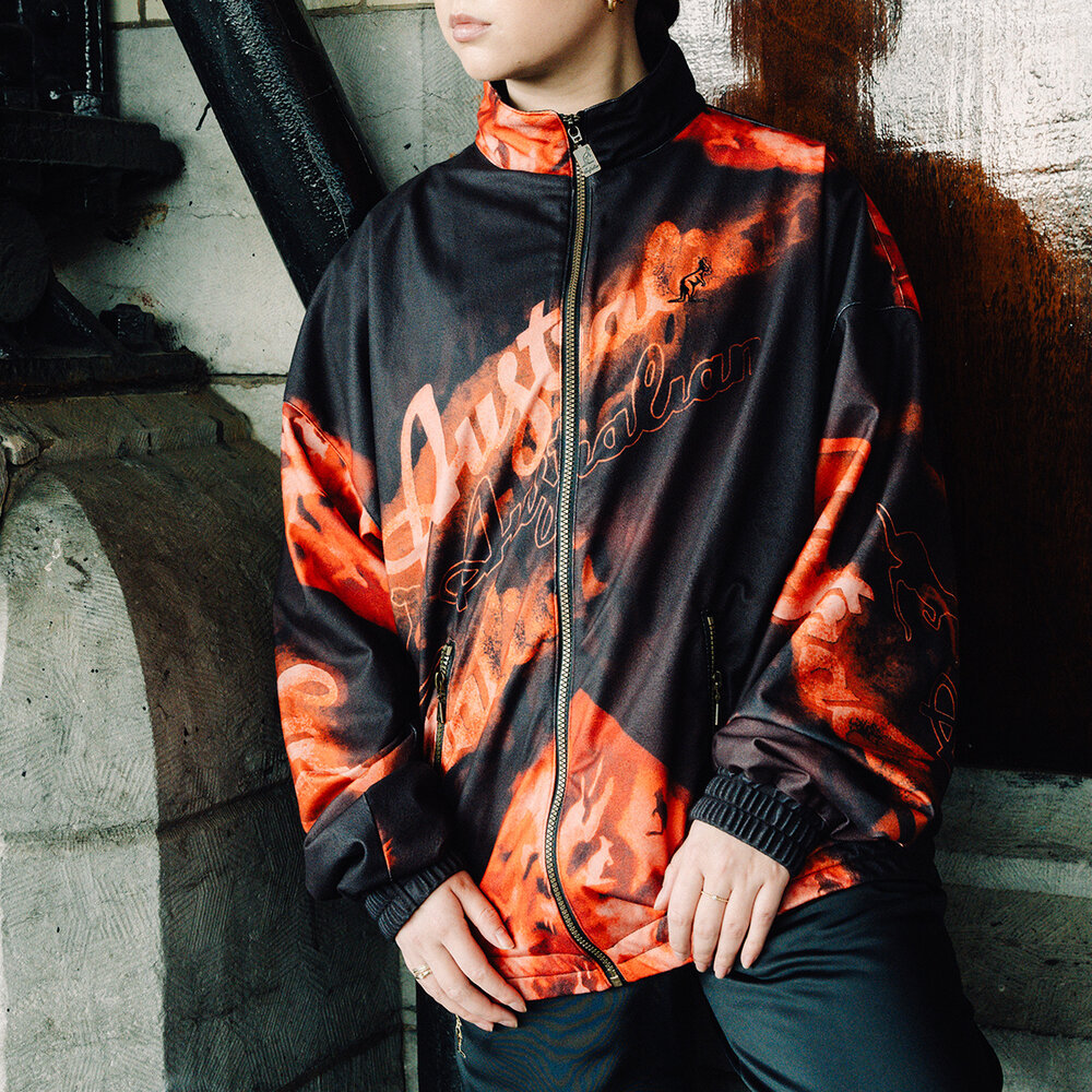 Australian Australian Sabrinda Full Print Jacket 'Rust' Australian Australian Sabrinda Full Print Jacket 'Rust'