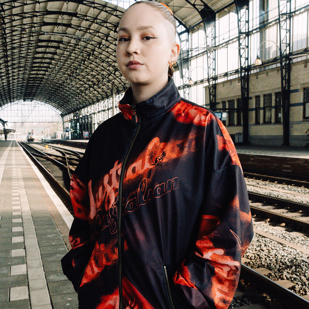 Australian Australian Sabrinda Full Print Jacket 'Rust' Australian Australian Sabrinda Full Print Jacket 'Rust'