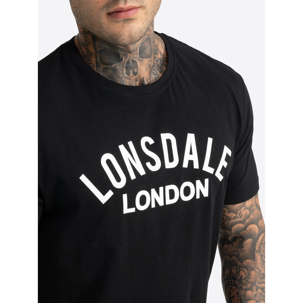 Lonsdale Lonsdale T-shirt 'Bradfield' (Black/White)