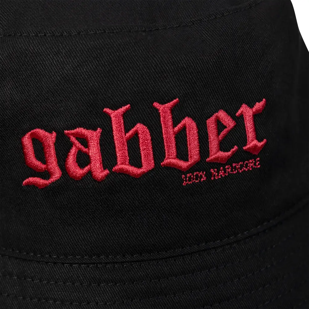 100% Hardcore 100% Hardcore Bucket Hat 'Gabber' (Black/Pink)