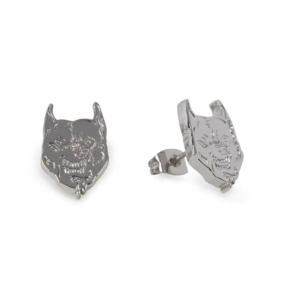 100% Hardcore 100% Hardcore Oorbellen 'Branded Rage' (Silver)