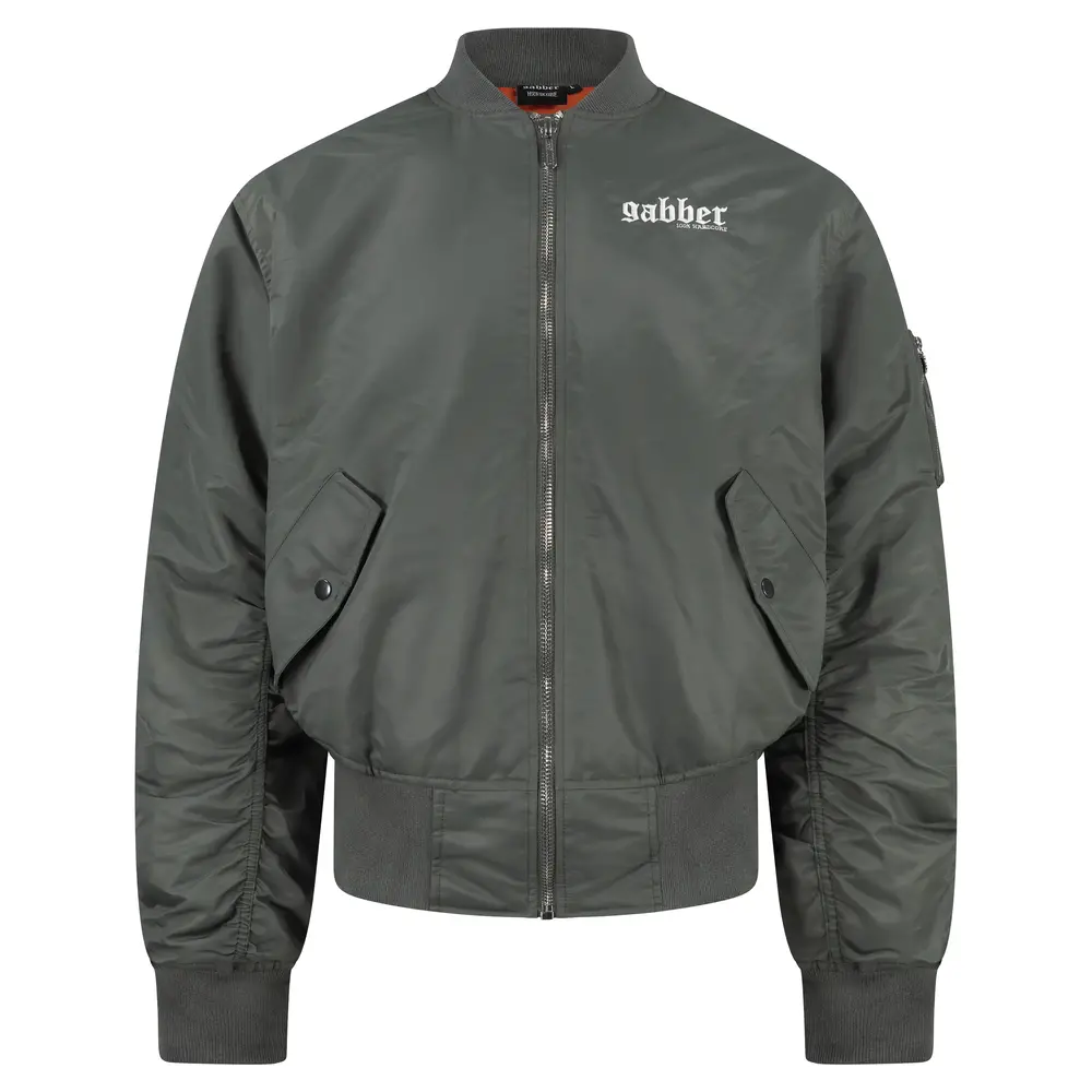 100% Hardcore 100% Hardcore Bomber Jacket 'Gabber' (Army Green)