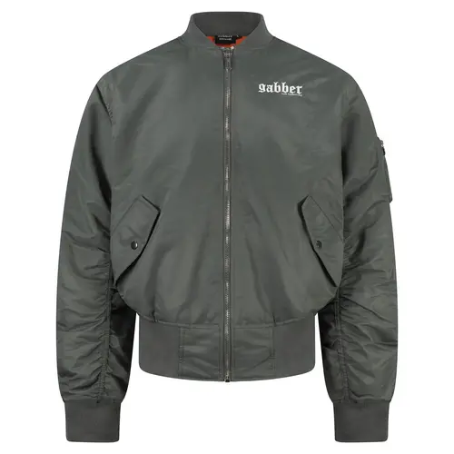 100% Hardcore 100% Hardcore Bomber Jacket 'Gabber' (Army Green)