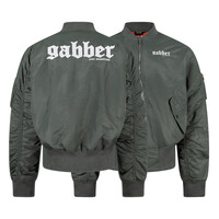 100% Hardcore Bomberjack 'Gabber' Army Green