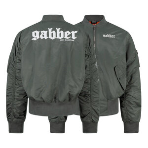 100% Hardcore 100% Hardcore Bomber Jacke 'Gabber' Army Green 100% Hardcore 100% Hardcore Bomber Jacke 'Gabber' Army Green