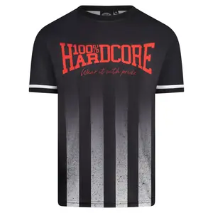 100% Hardcore 100% Hardcore Voetbalshirt 'Striped Distorted'