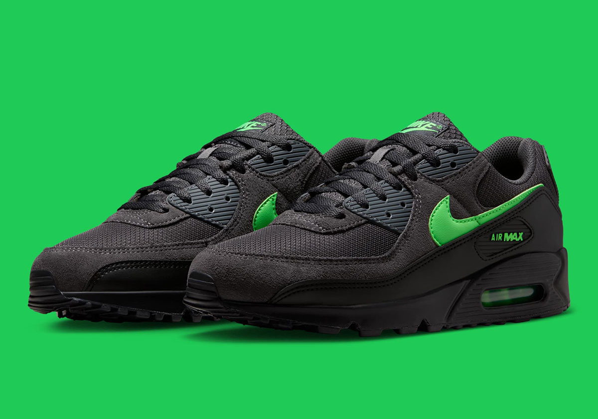 Nike Air Max 90 (Anthracite/Green Strike/Black) - Gabberwear