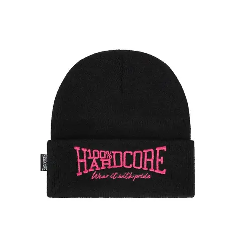 100% Hardcore 100% Hardcore Beanie Essential (Black/Pink)