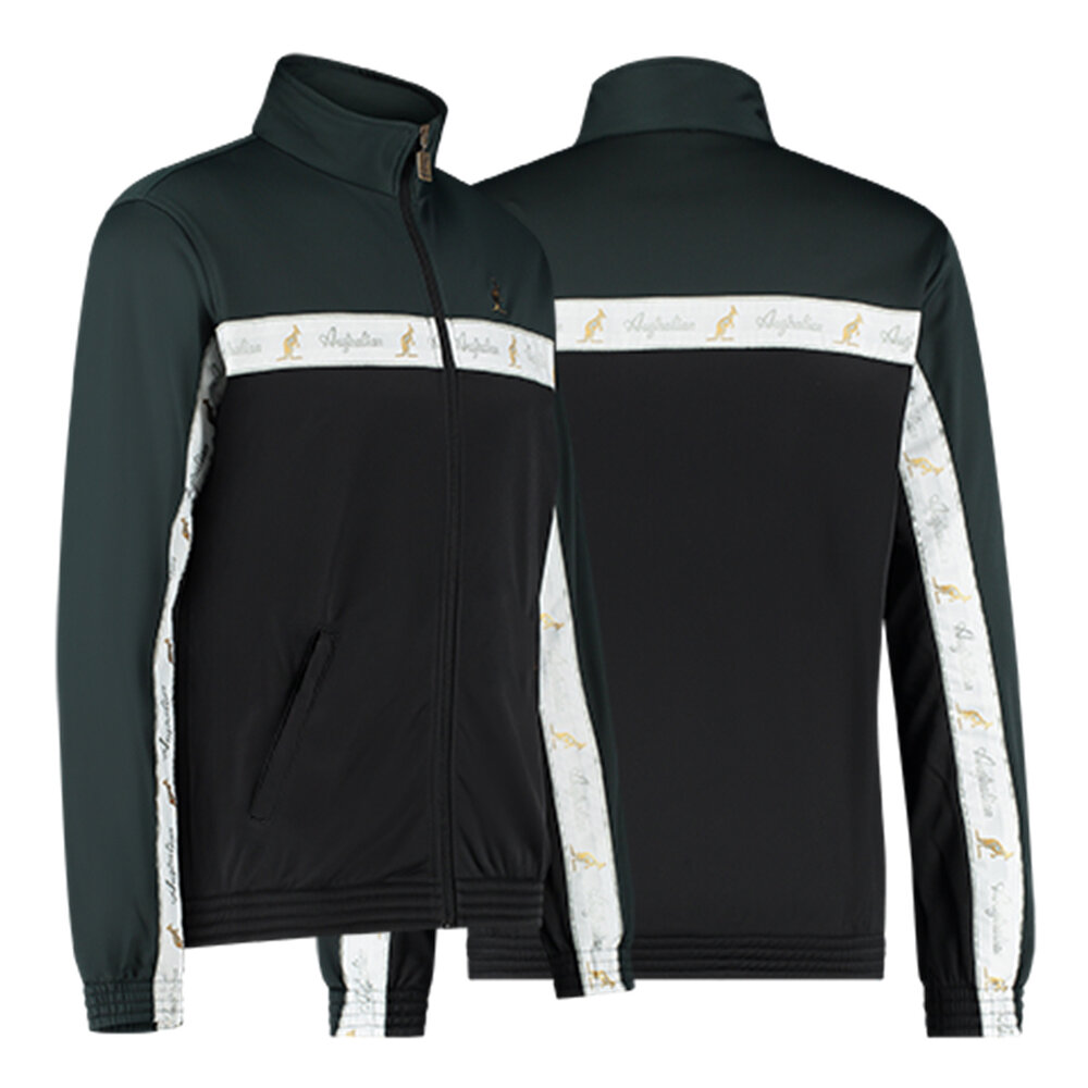 Australian Australian Duo Jacket met witte bies 3.0 (Woods Green/White)