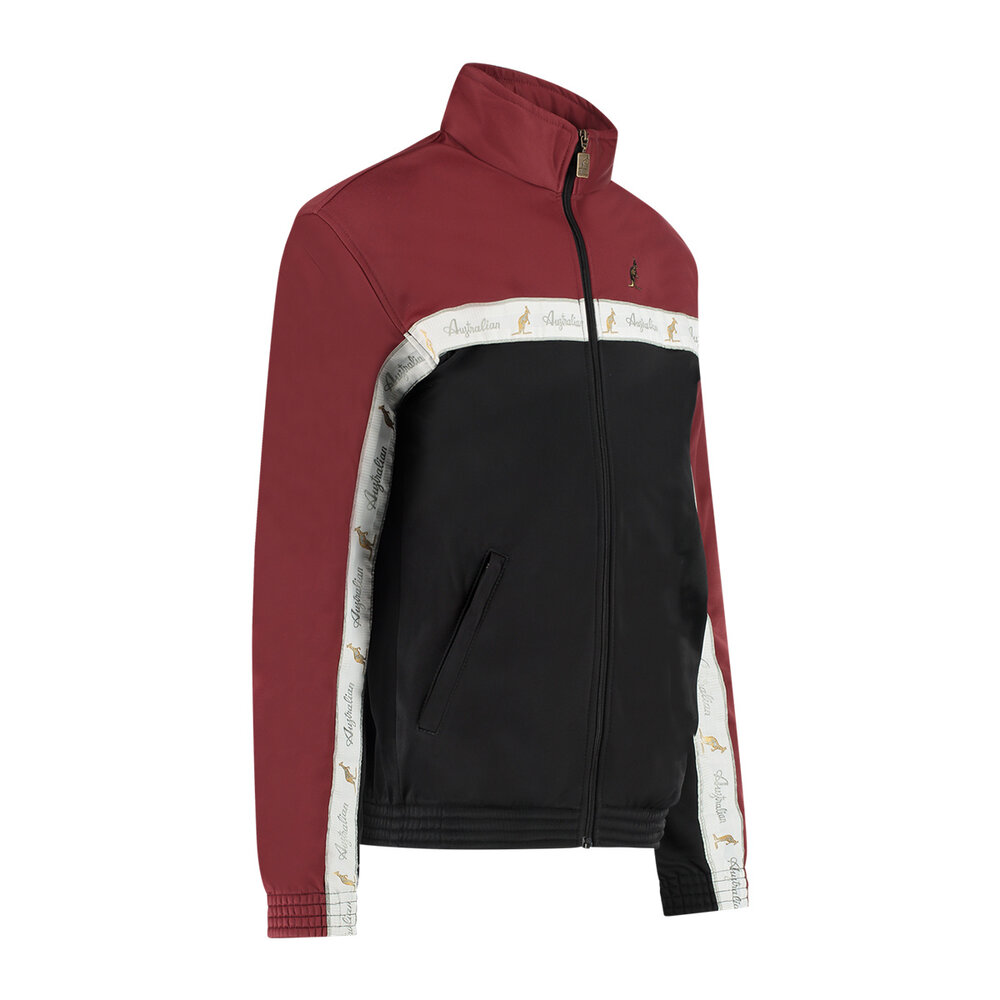 Australian Australian Duo Jacket met witte bies 3.0 (Bordeaux/White)