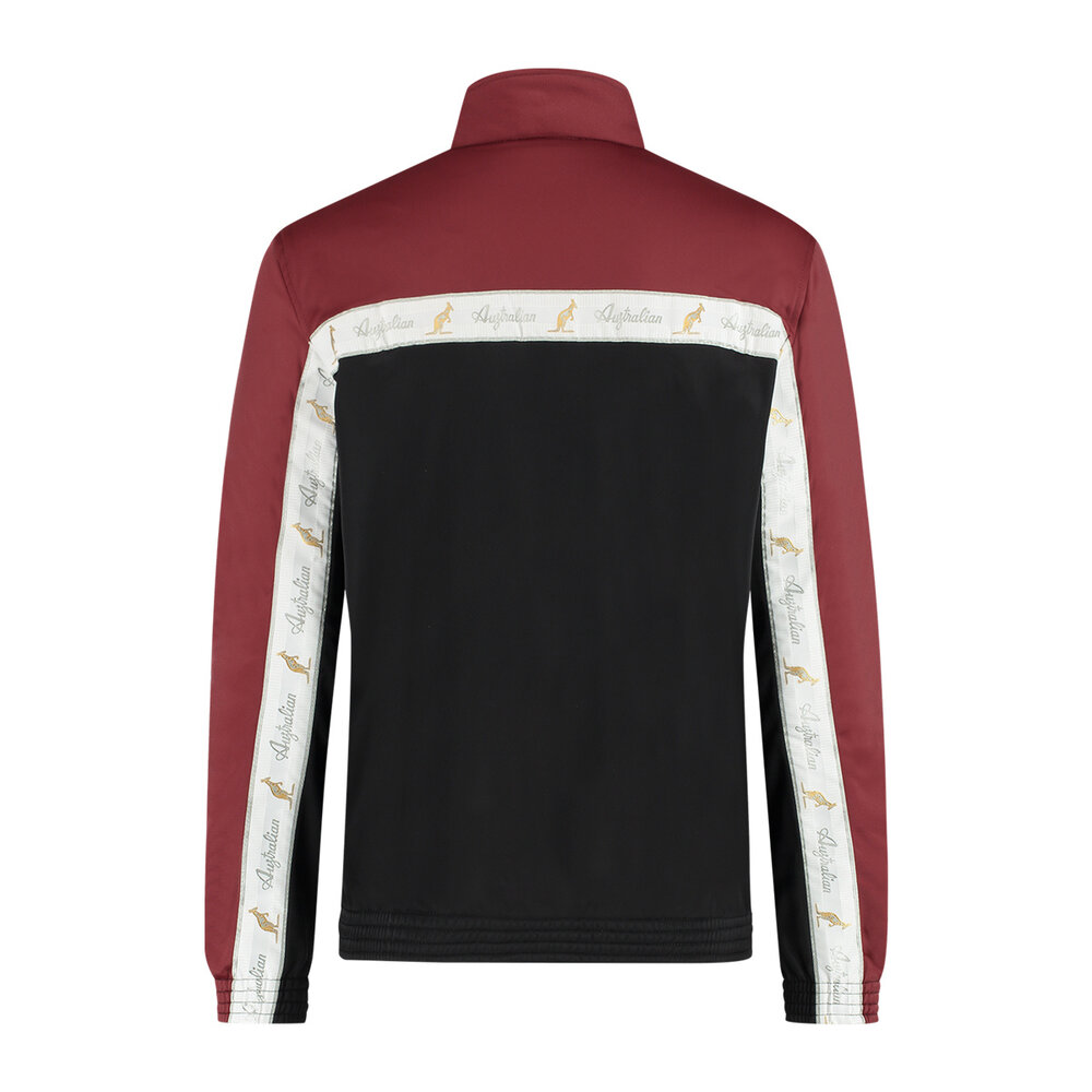 Australian Australian Duo Jacket met witte bies 3.0 (Bordeaux/White)