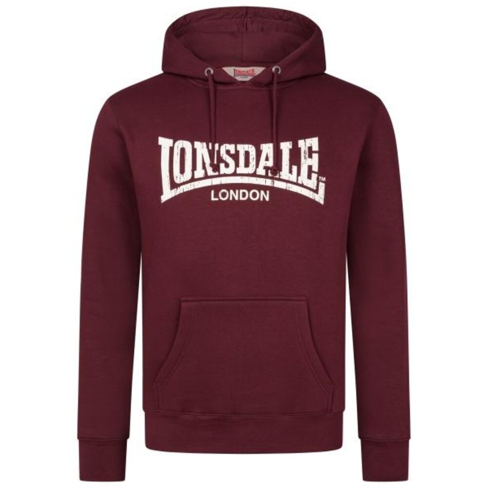 Lonsdale Lonsdale Hoodie 'Wolterton' (Oxblood/Ecru)