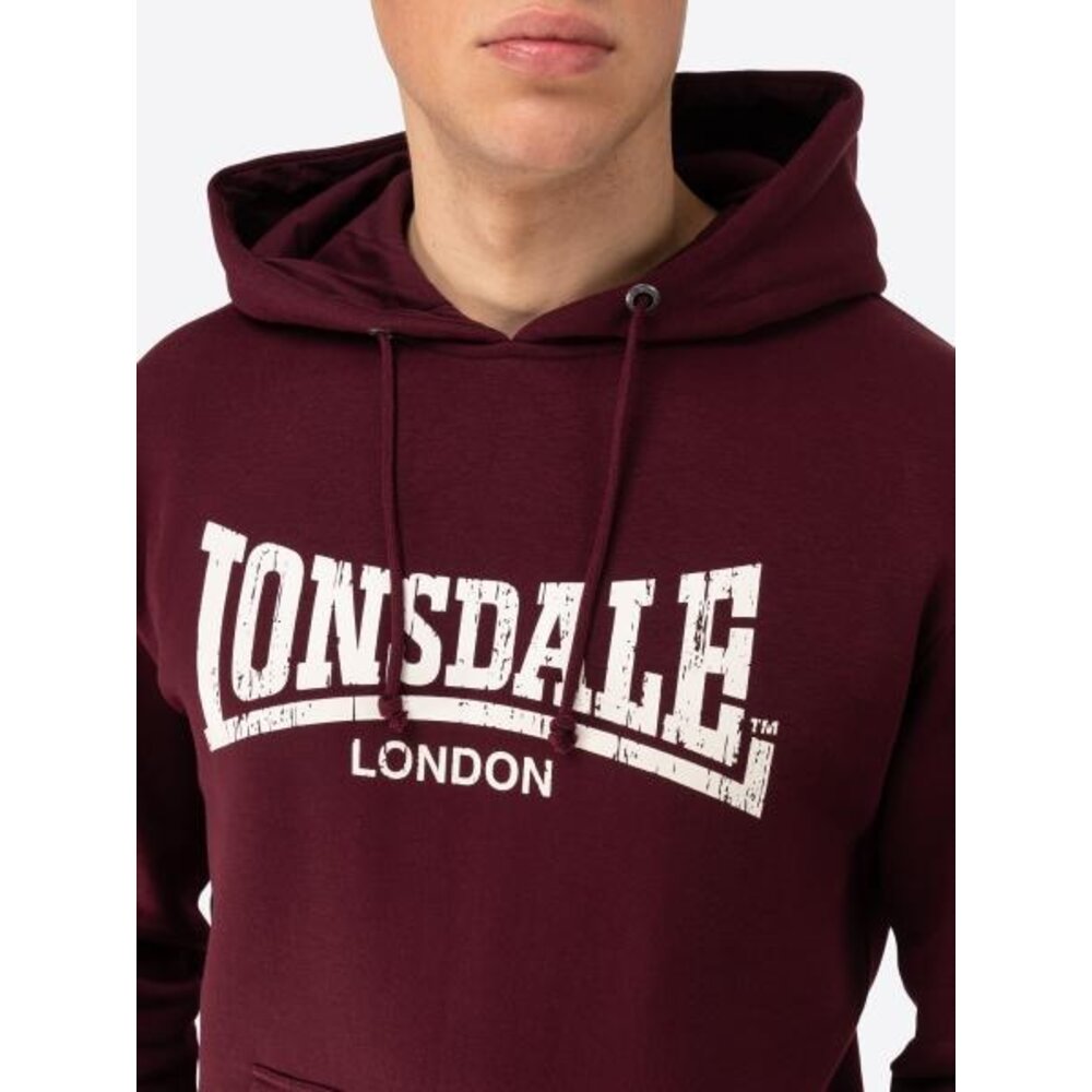 Lonsdale Lonsdale Hoodie 'Wolterton' (Oxblood/Ecru)
