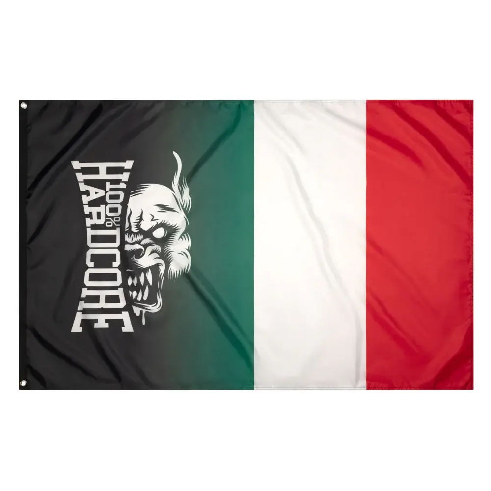 100% Hardcore 100% Hardcore Vlag 'Italy'