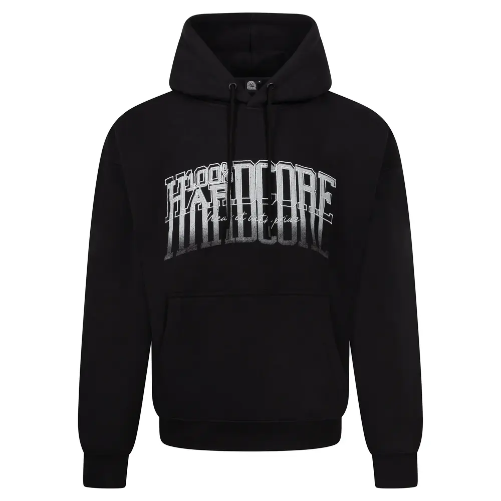 100% Hardcore 100% Hardcore Oversized Hoodie 'Faded' (Black)