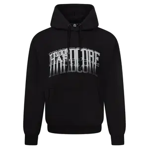 100% Hardcore 100% Hardcore Oversized Hoodie 'Faded' (Black)