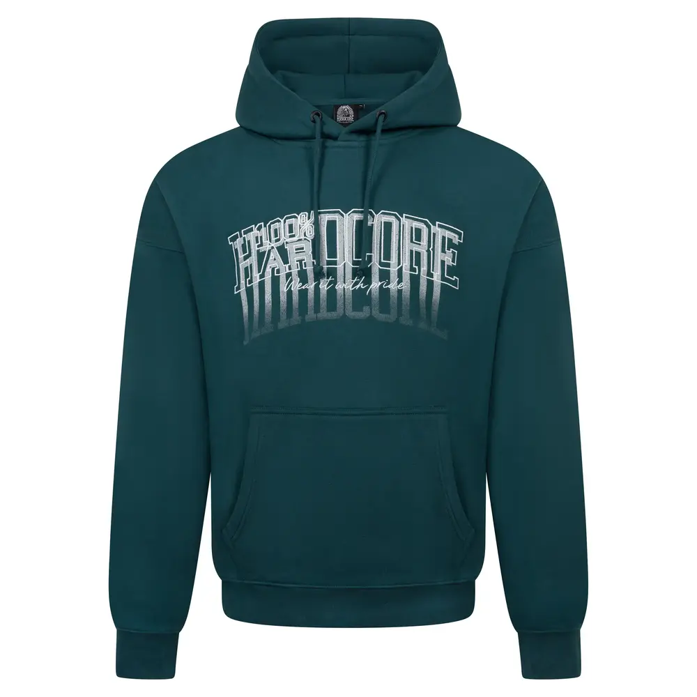 100% Hardcore 100% Hardcore Oversized Hoodie 'Faded' (Teal)