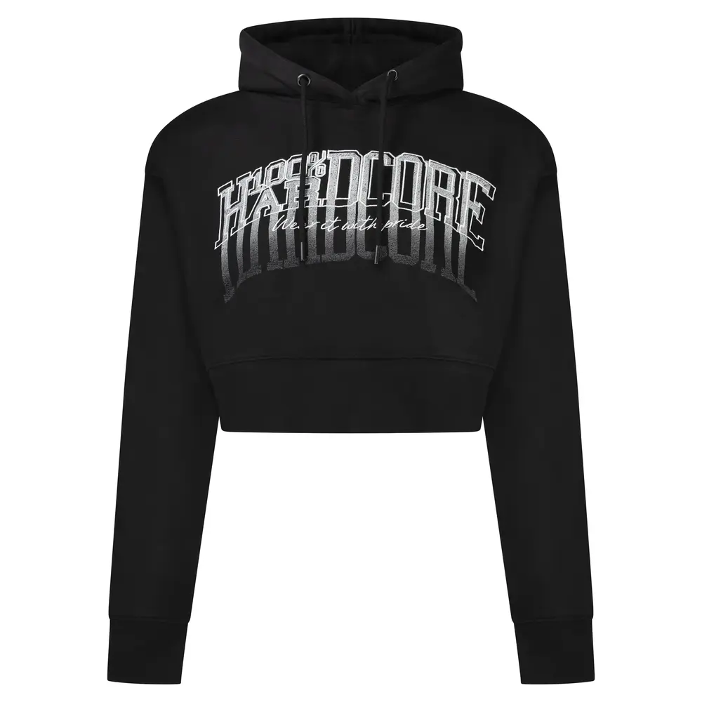 100% Hardcore 100% Hardcore Frauen Cropped Hoodie 'Faded'
