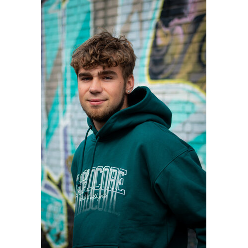 100% Hardcore 100% Hardcore Oversized Hoodie 'Faded' (Teal)