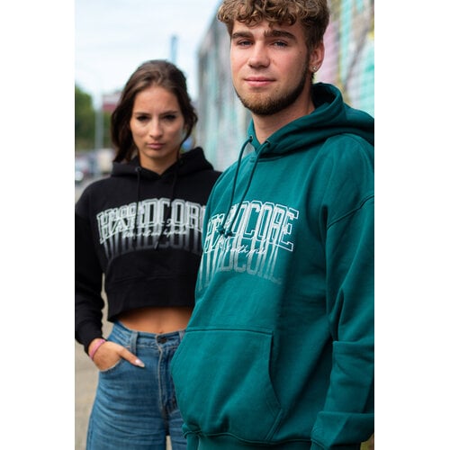 100% Hardcore 100% Hardcore Oversized Hoodie 'Faded' (Teal)