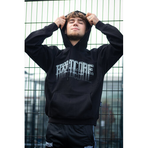 100% Hardcore 100% Hardcore Oversized Hoodie 'Faded' (Black)
