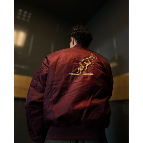 Australian Australian Archive Bomber Jacket (Bordeaux)