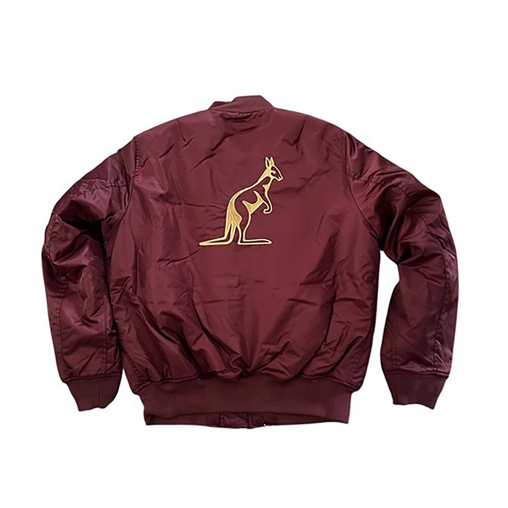Australian Australian Archive Bomber Jacke (Bordeaux)