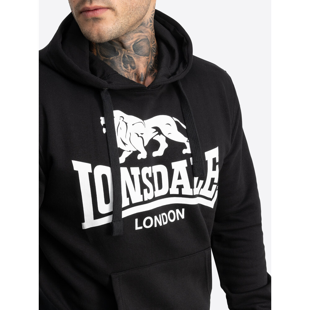 Lonsdale Lonsdale Hoodie 'Go Sport 2' (Black/White) Lonsdale Lonsdale Hoodie 'Go Sport 2' (Black/White)