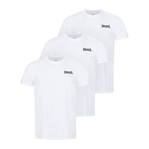 Lonsdale Lonsdale Herren Unterziehshirt schmale Passform 3-Pack (White) Lonsdale Lonsdale Herren Unterziehshirt schmale Passform 3-Pack (White)