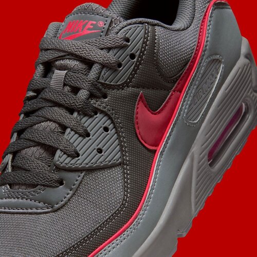 Nike Nike Air Max 90 Premium (Iron Grey/University Red) Nike Nike Air Max 90 Premium (Iron Grey/University Red)
