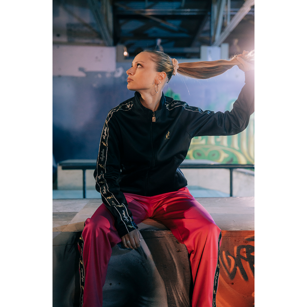 Australian Australian Slim Fit Big Logo Jacket (Black/Black) Australian Australian Slim Fit Big Logo Jacket (Black/Black)