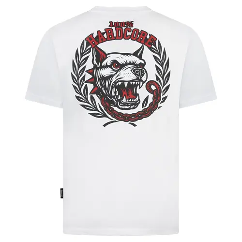 100% Hardcore 100% Hardcore T-shirt 'Unleashed' (White)