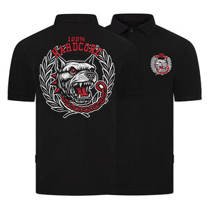 100% Hardcore 100% Hardcore Polo 'Unleashed' Zwart