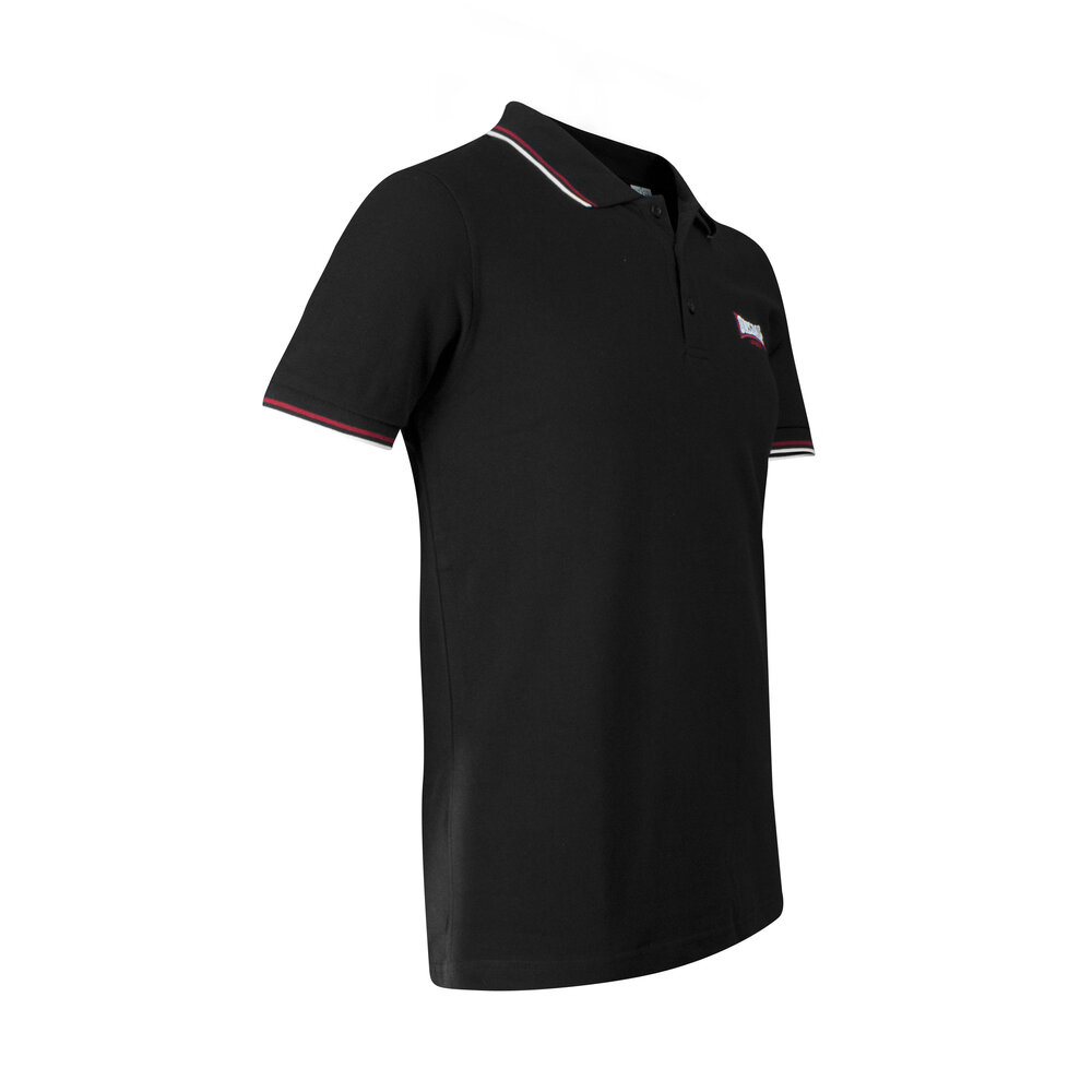Lonsdale Lonsdale Slim Fit Polo 'Lion' (Black/Red) Lonsdale Lonsdale Slim Fit Polo 'Lion' (Black/Red)