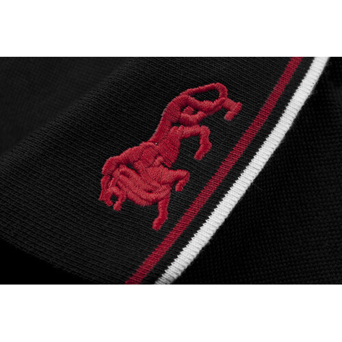 Lonsdale Lonsdale Slim Fit Polo 'Lion' (Black/Red) Lonsdale Lonsdale Slim Fit Polo 'Lion' (Black/Red)