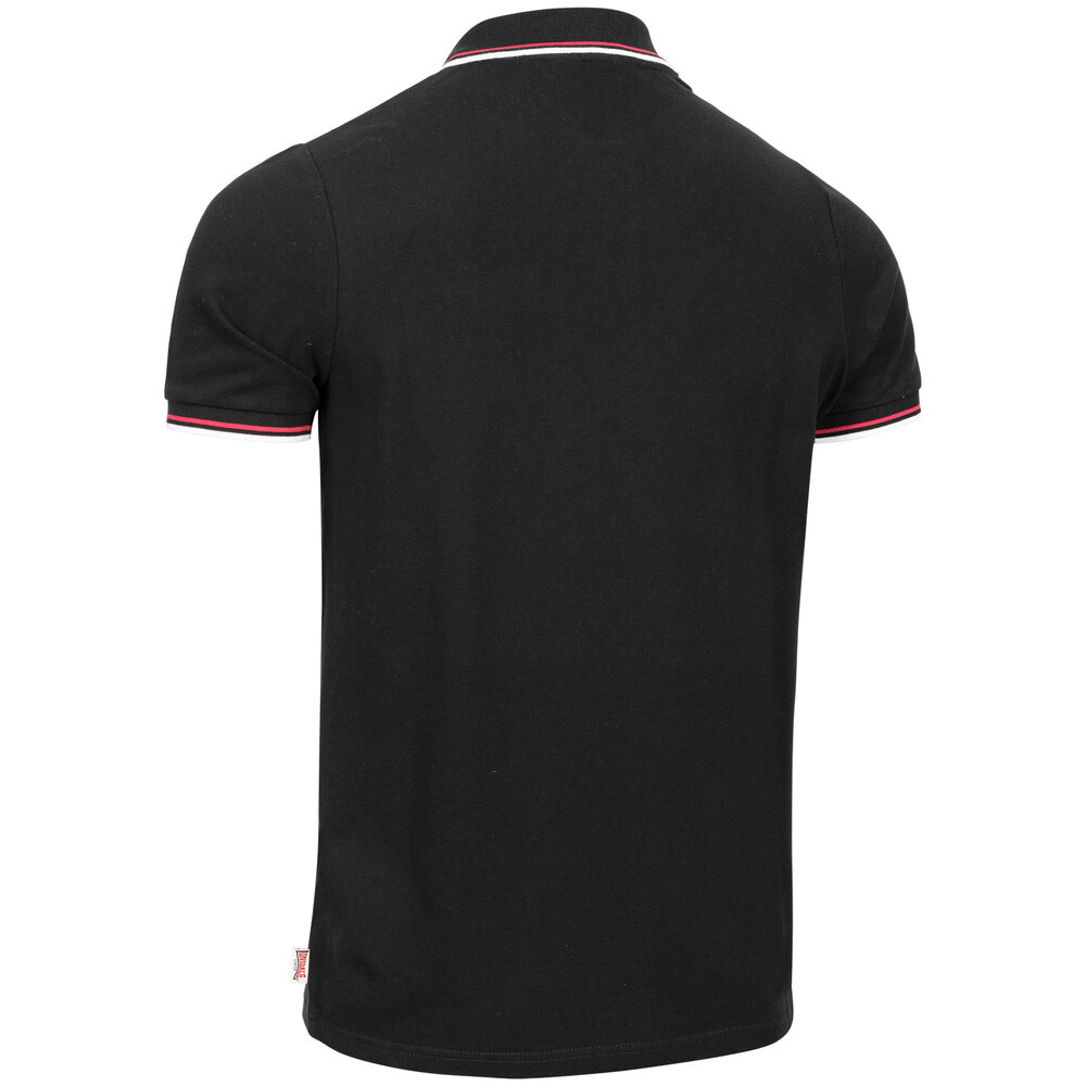 Lonsdale Lonsdale Slim Fit Polo 'Lion' (Black/Red) Lonsdale Lonsdale Slim Fit Polo 'Lion' (Black/Red)