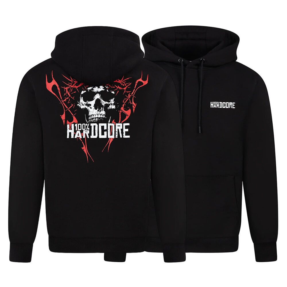 100% Hardcore 100% Hardcore Hoodie 'Blood Crown' 100% Hardcore 100% Hardcore Hoodie 'Blood Crown'