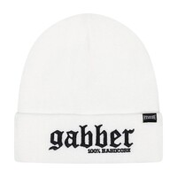 100% Hardcore Beanie 'Gabber' (White)