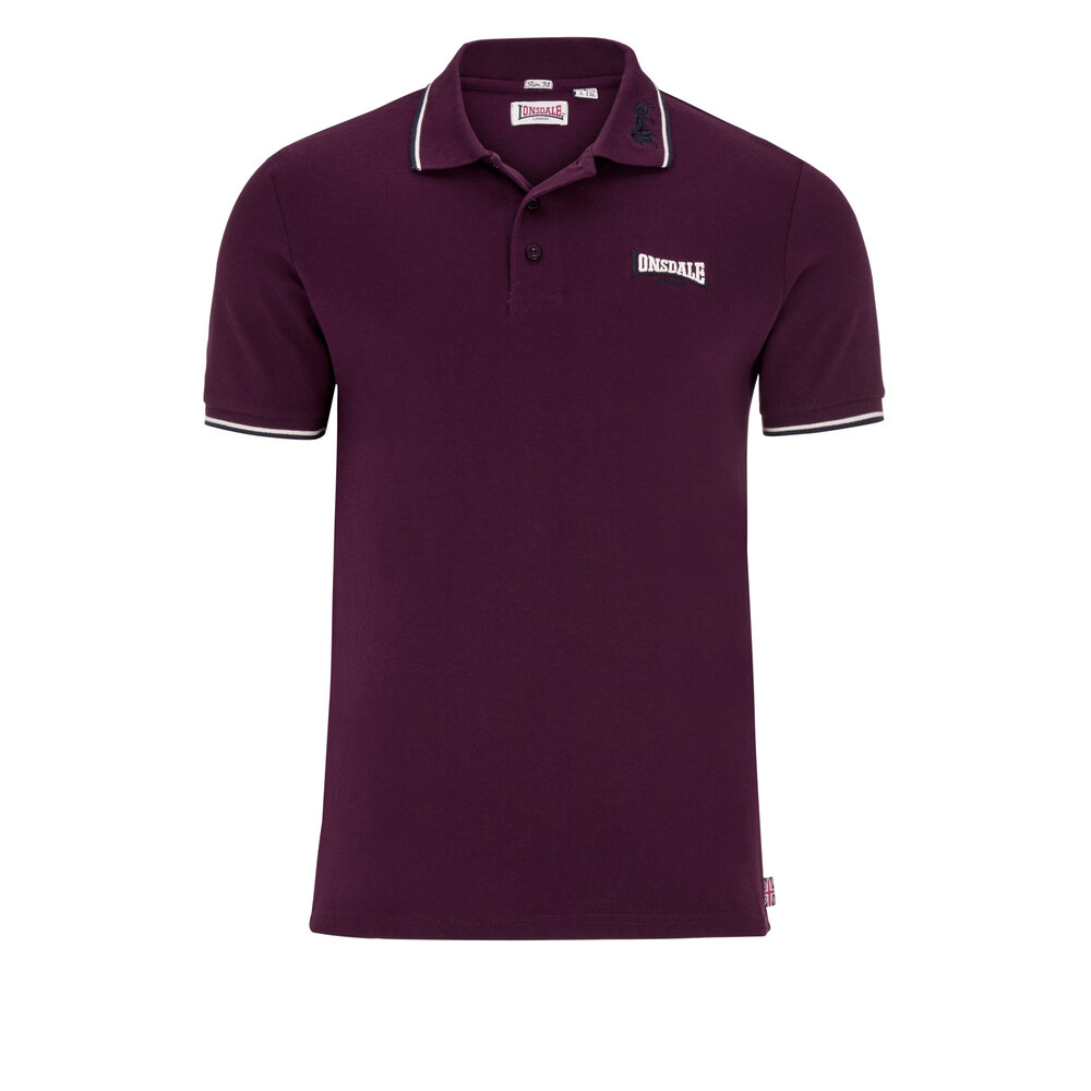 Lonsdale Lonsdale Slim Fit Polo 'Lion' (Oxblood Red) Lonsdale Lonsdale Slim Fit Polo 'Lion' (Oxblood Red)