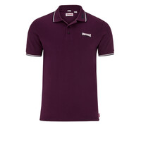 Lonsdale Slim Fit Polo 'Lion' (Oxblood Red)