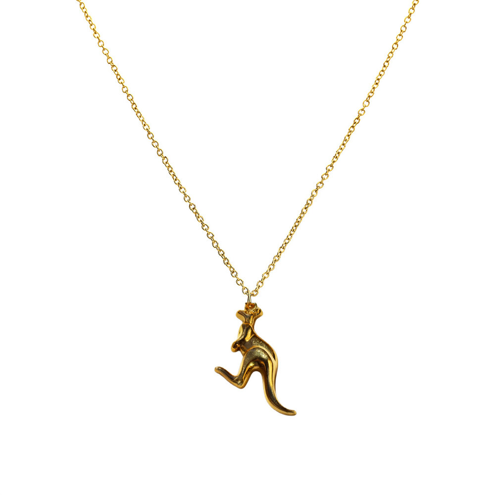 Gabberwear Kangaroo Necklace 50 cm (Gold)
