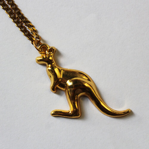 Gabberwear Kangaroo Necklace 50 cm (Gold)