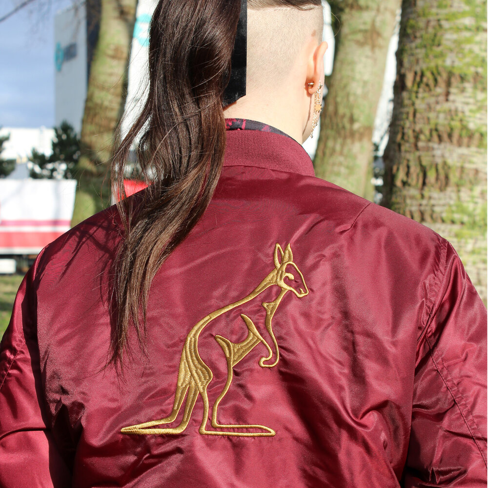Australian Australian Archive Bomber Jacket (Bordeaux)