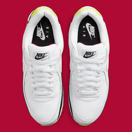 Nike Nike Air Max 90 (White/Black Volt/Rush Pink)