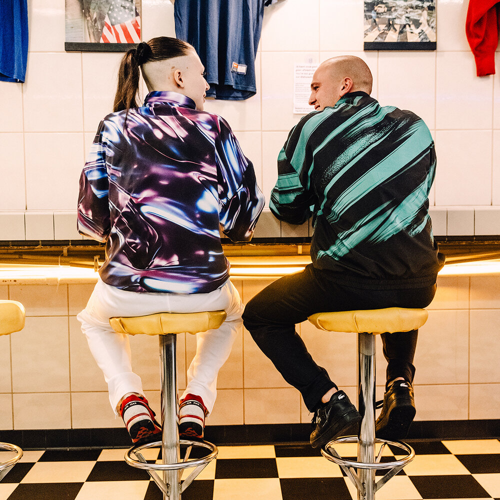 Australian Australian Archive Jacket 'Metallic' (Blue/Purple)